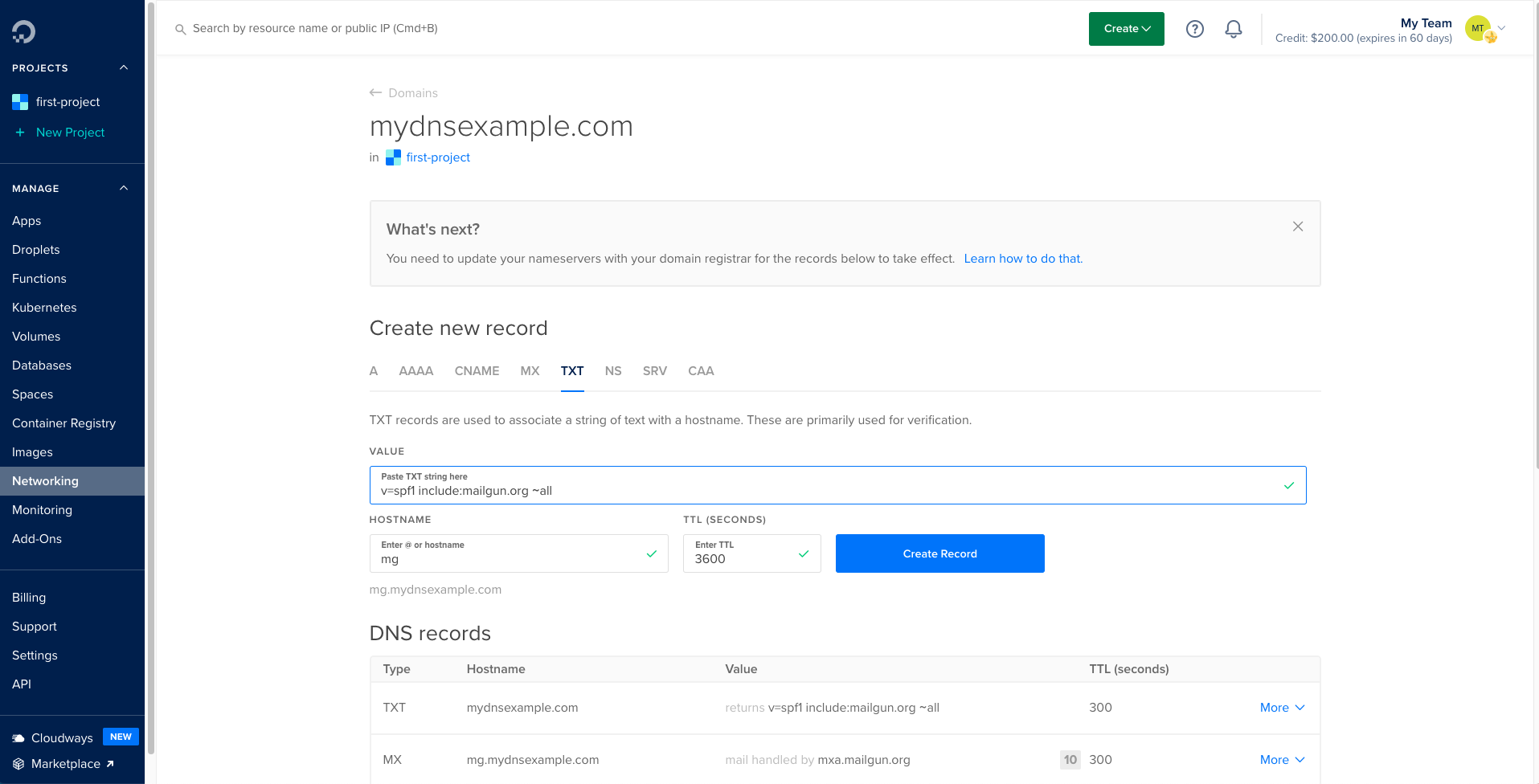 DigitalOcean.06.ConfigureSPF(Subdomain).png