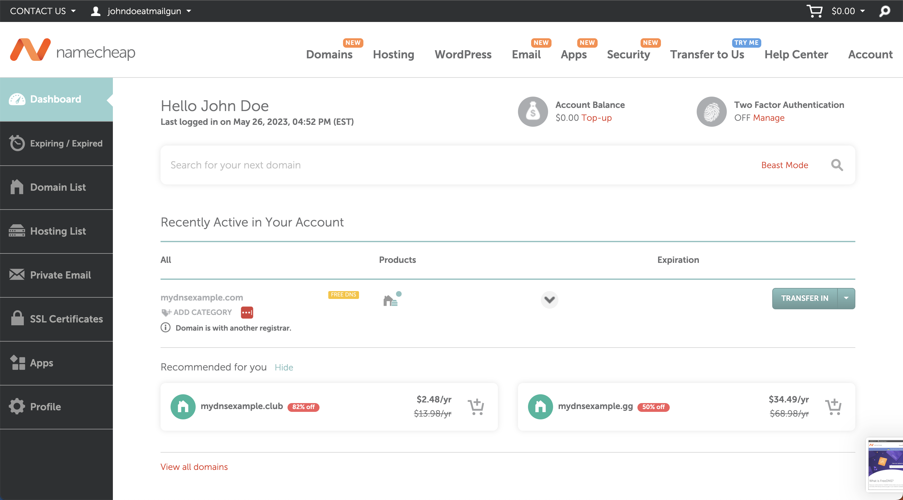Namecheap.02.ExistingRegistration.AddDomain(Step1).png