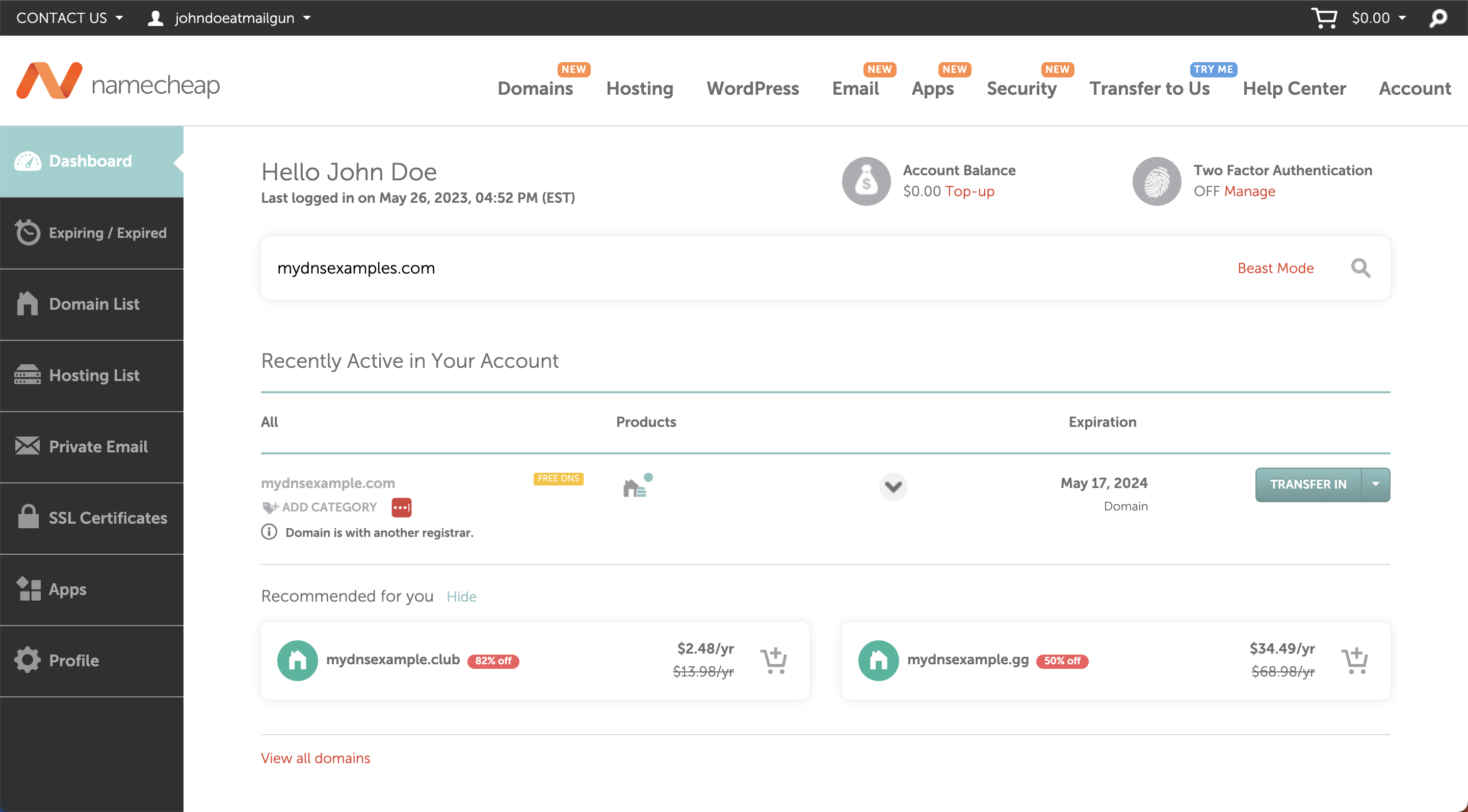 Namecheap DNS Setup Guide Mailgun Help Center