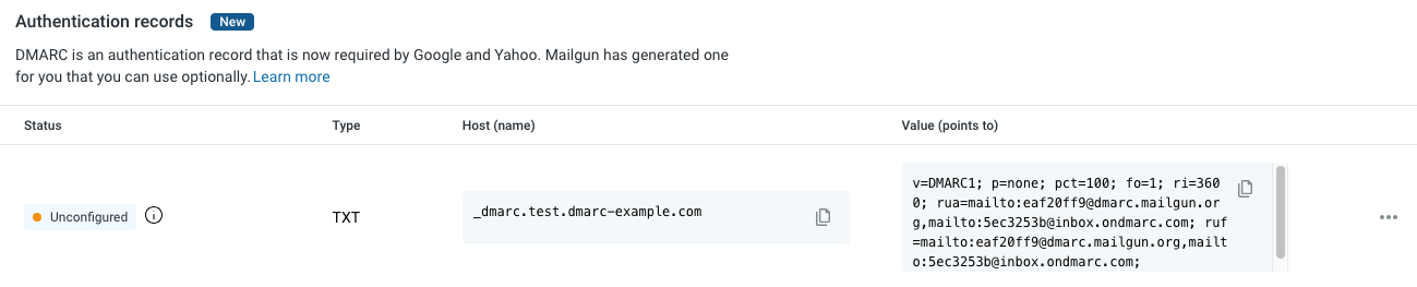 Authentication Records
